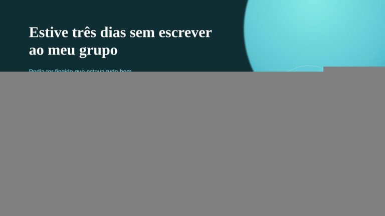 Confiança em vendas — reflexão sobre ritmo e conteúdo real