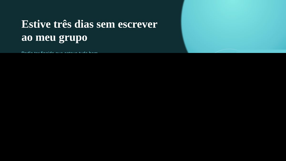 Confiança em vendas — reflexão sobre ritmo e conteúdo real